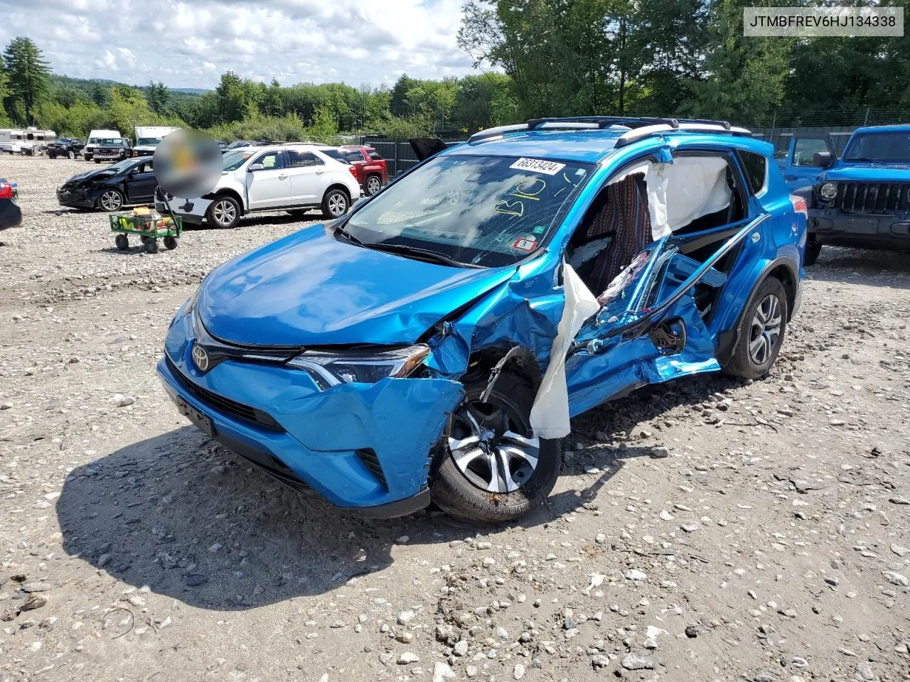 2017 Toyota Rav4 Le VIN: JTMBFREV6HJ134338 Lot: 66313424