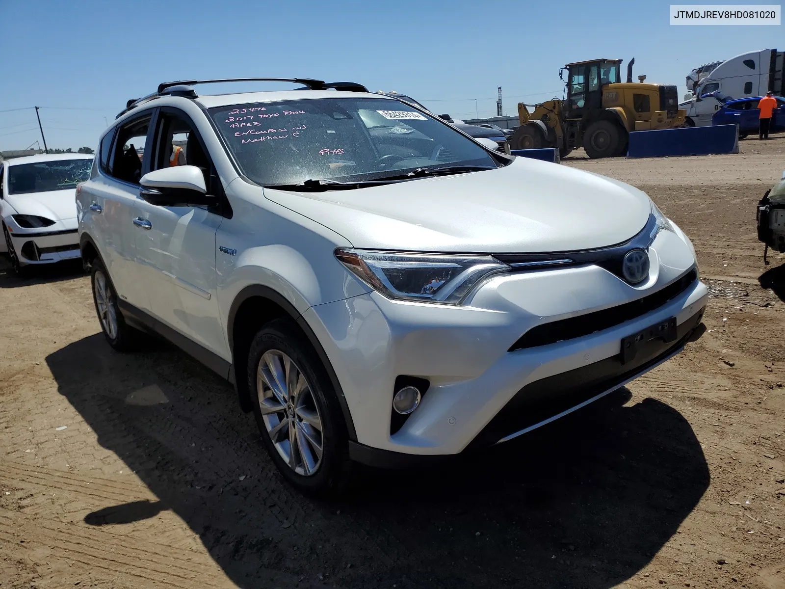 2017 Toyota Rav4 Hv Limited VIN: JTMDJREV8HD081020 Lot: 66429314