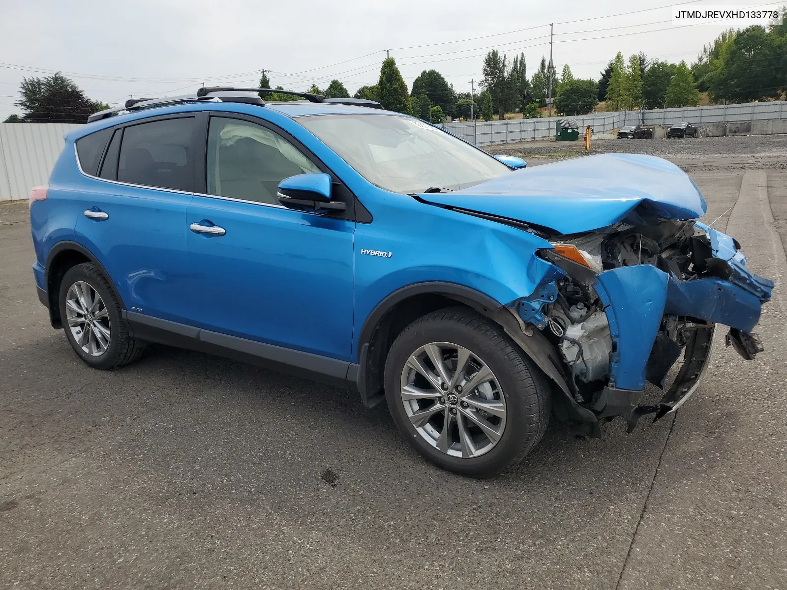 2017 Toyota Rav4 Hv Limited VIN: JTMDJREVXHD133778 Lot: 66627634