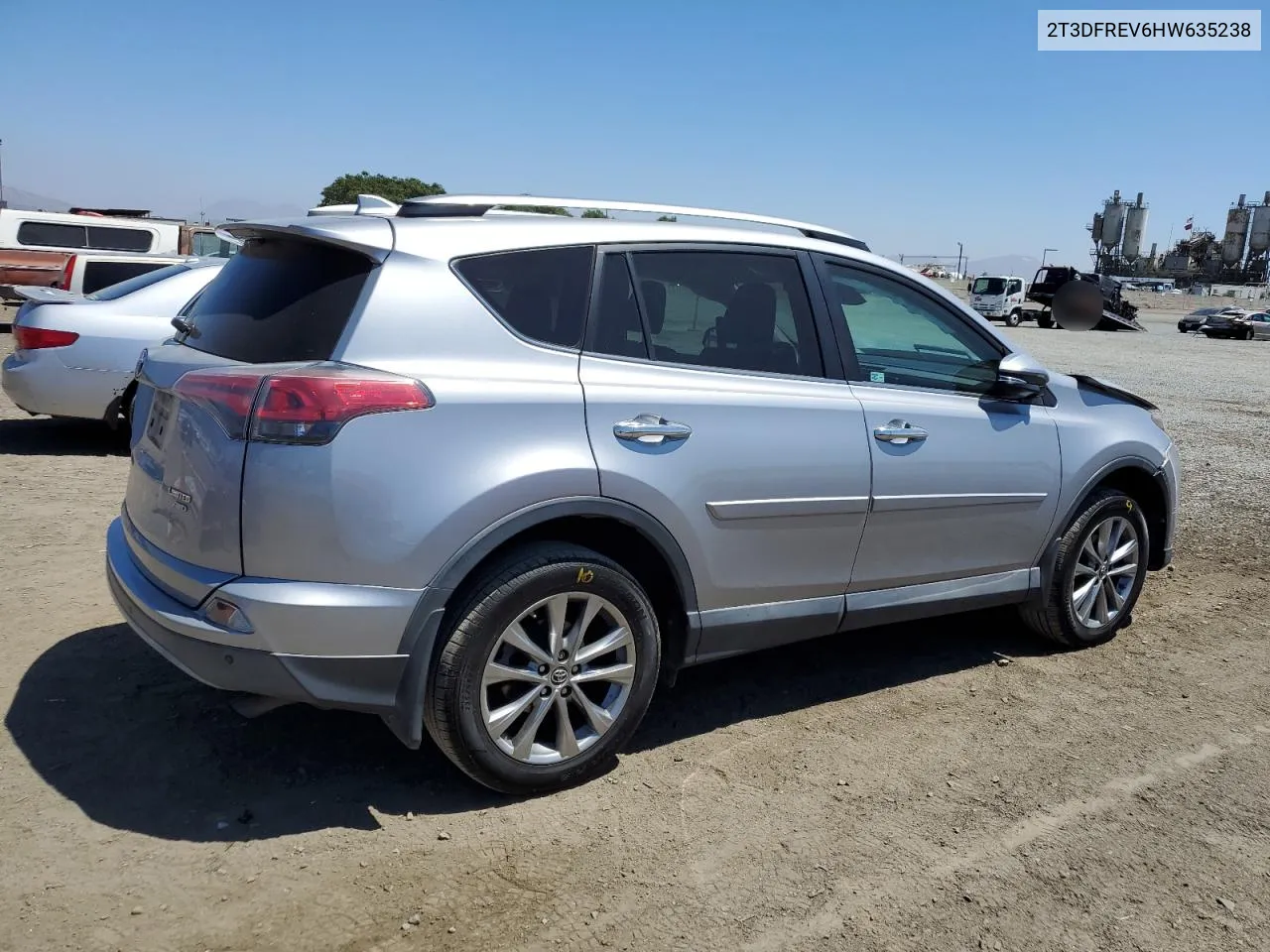 2T3DFREV6HW635238 2017 Toyota Rav4 Limited