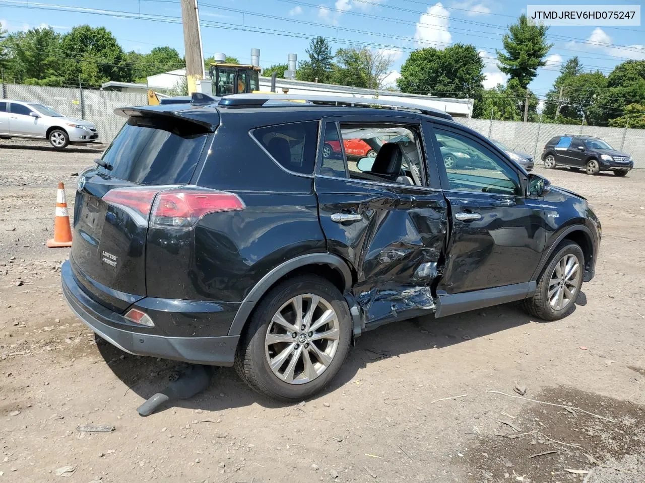 2017 Toyota Rav4 Hv Limited VIN: JTMDJREV6HD075247 Lot: 67687404