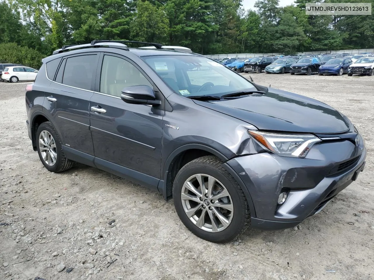 2017 Toyota Rav4 Hv Limited VIN: JTMDJREV5HD123613 Lot: 67752364