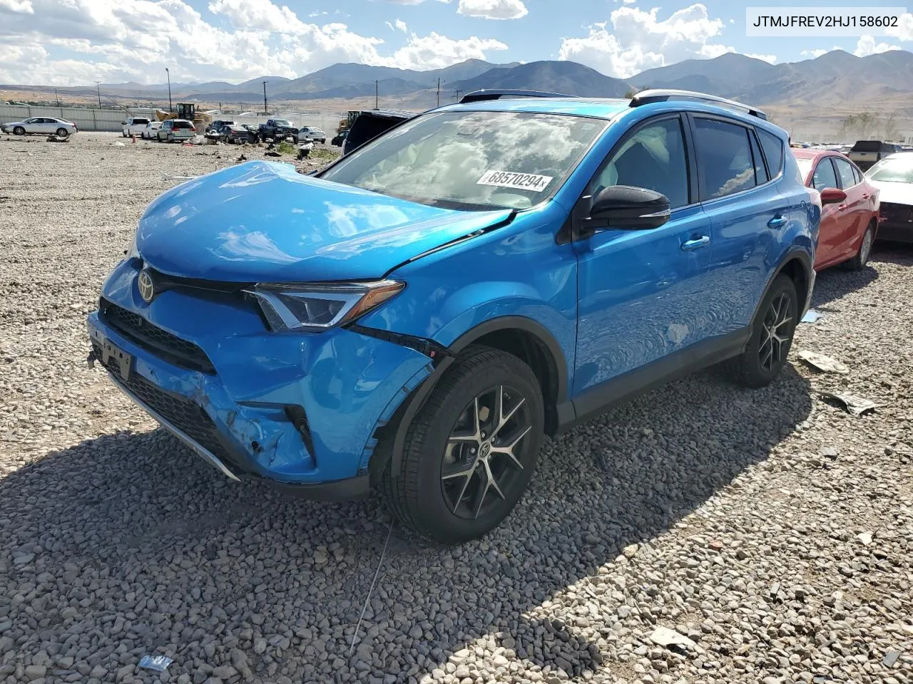 2017 Toyota Rav4 Se VIN: JTMJFREV2HJ158602 Lot: 68570294