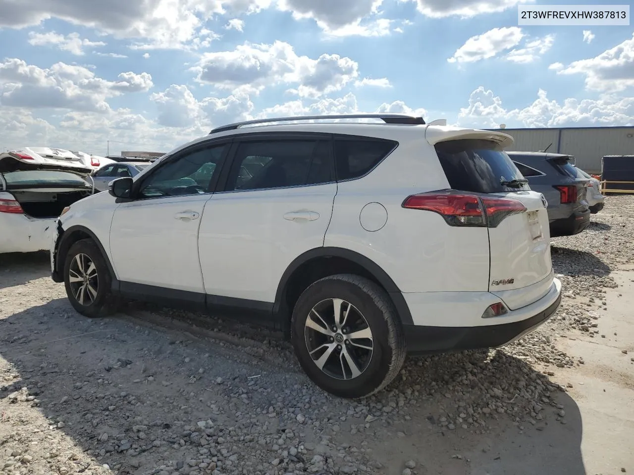 2T3WFREVXHW387813 2017 Toyota Rav4 Xle