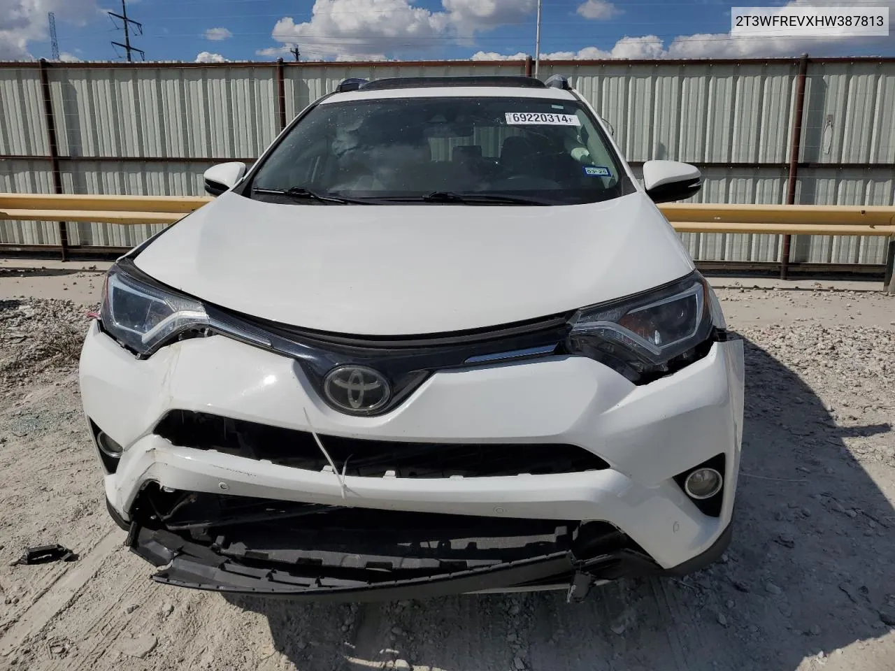 2017 Toyota Rav4 Xle VIN: 2T3WFREVXHW387813 Lot: 69220314