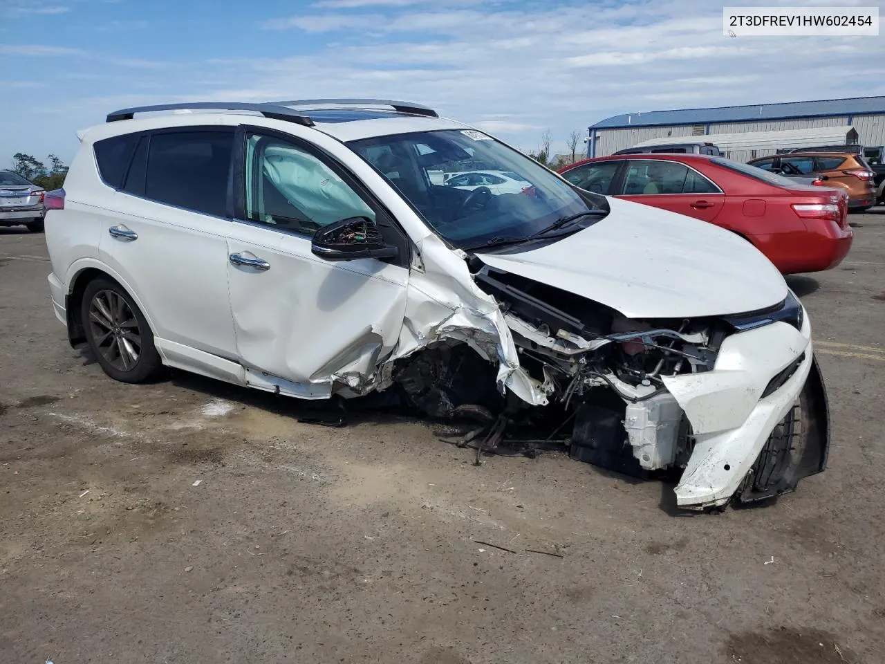 2017 Toyota Rav4 Limited VIN: 2T3DFREV1HW602454 Lot: 69470774