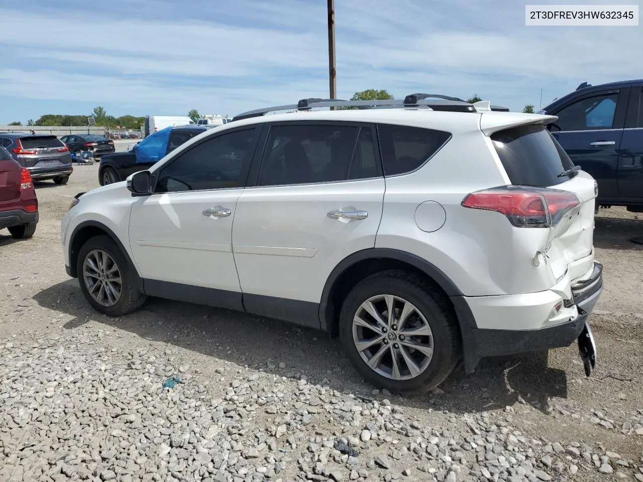 2T3DFREV3HW632345 2017 Toyota Rav4 Limited