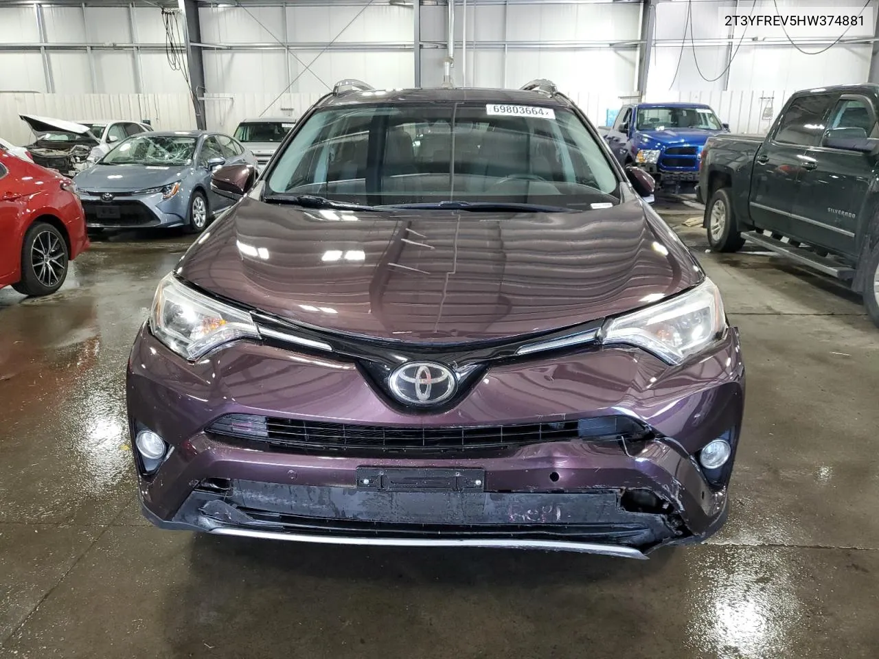 2T3YFREV5HW374881 2017 Toyota Rav4 Limited