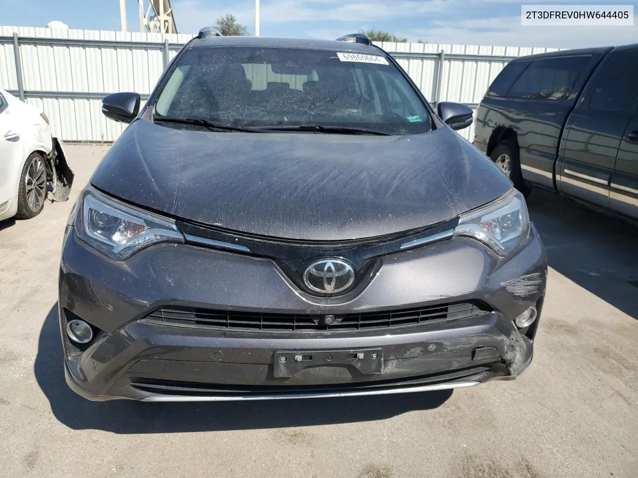 2017 Toyota Rav4 Limited VIN: 2T3DFREV0HW644405 Lot: 69860664