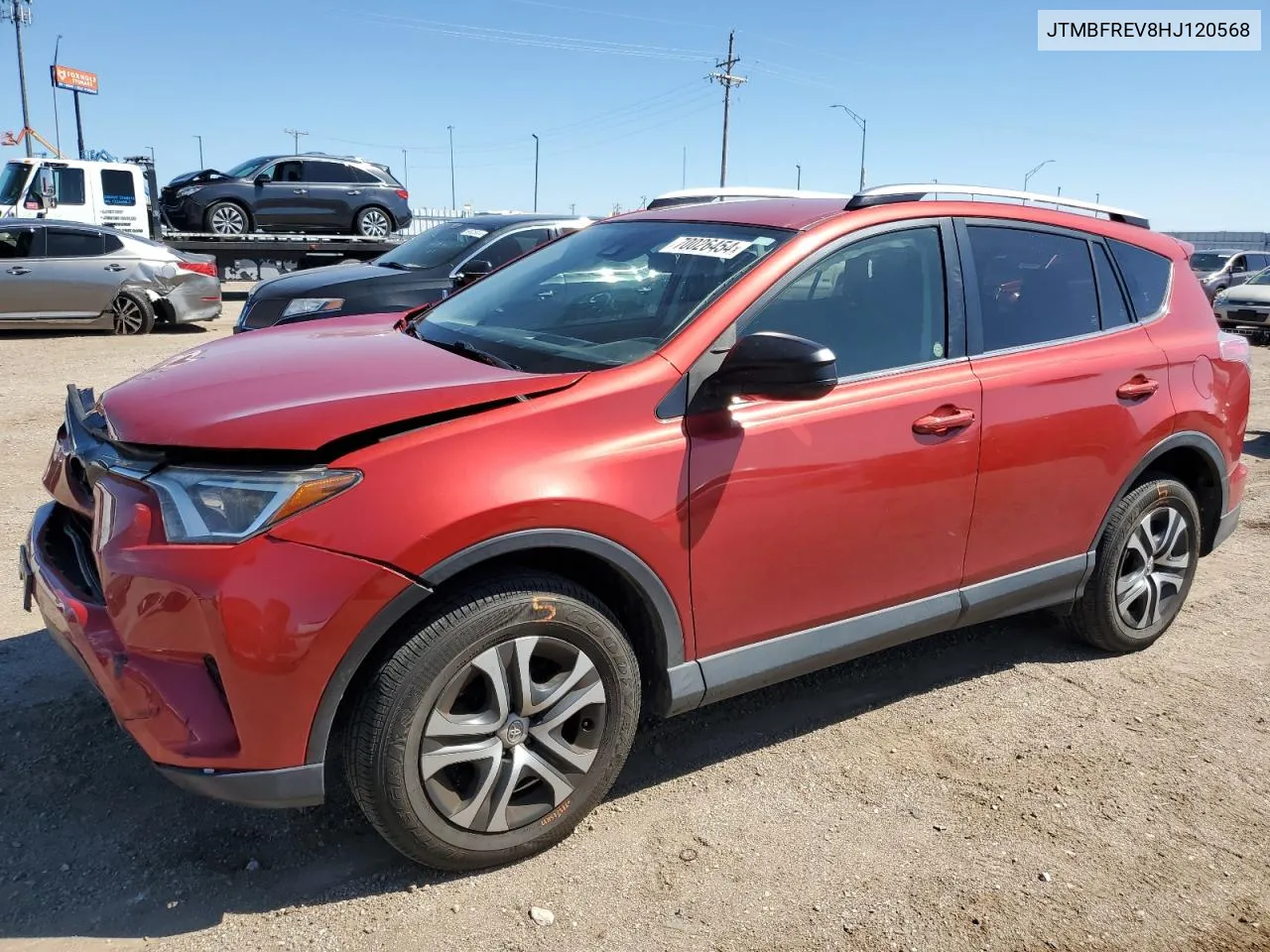 2017 Toyota Rav4 Le VIN: JTMBFREV8HJ120568 Lot: 70026454