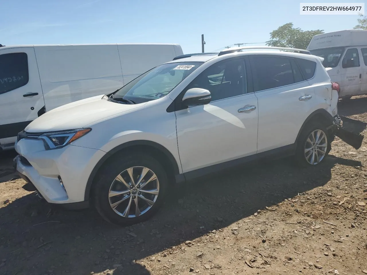 2017 Toyota Rav4 Limited VIN: 2T3DFREV2HW664977 Lot: 70241894