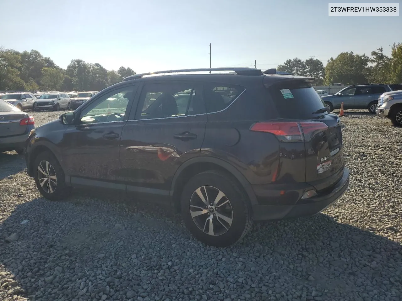 2017 Toyota Rav4 Xle VIN: 2T3WFREV1HW353338 Lot: 70293684