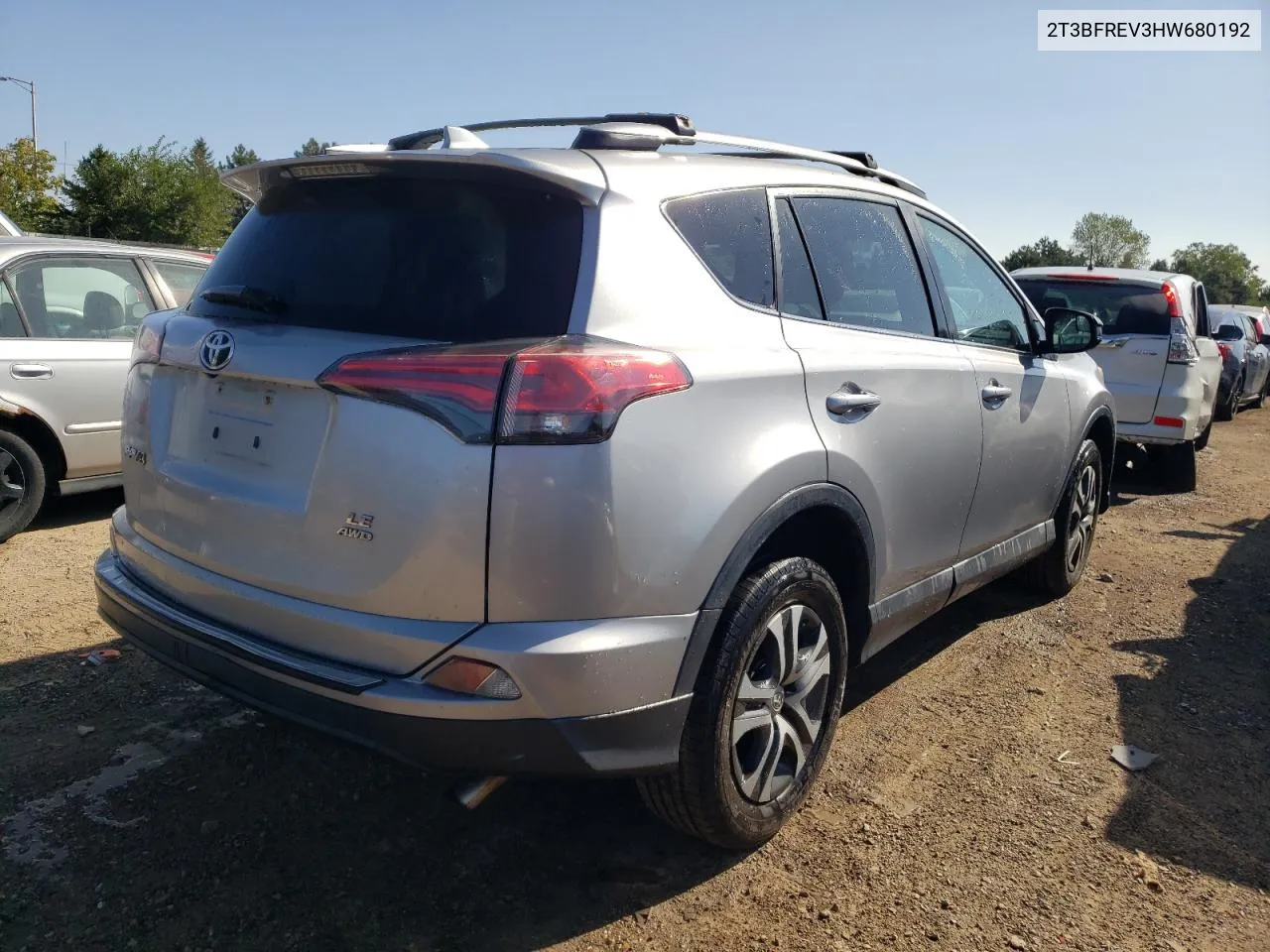 2017 Toyota Rav4 Le VIN: 2T3BFREV3HW680192 Lot: 70456994