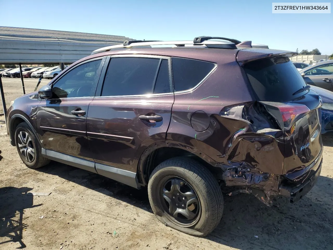 2017 Toyota Rav4 Le VIN: 2T3ZFREV1HW343664 Lot: 70482444