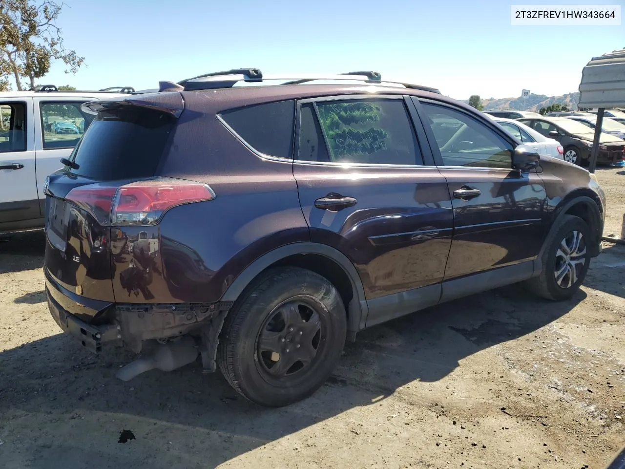 2017 Toyota Rav4 Le VIN: 2T3ZFREV1HW343664 Lot: 70482444