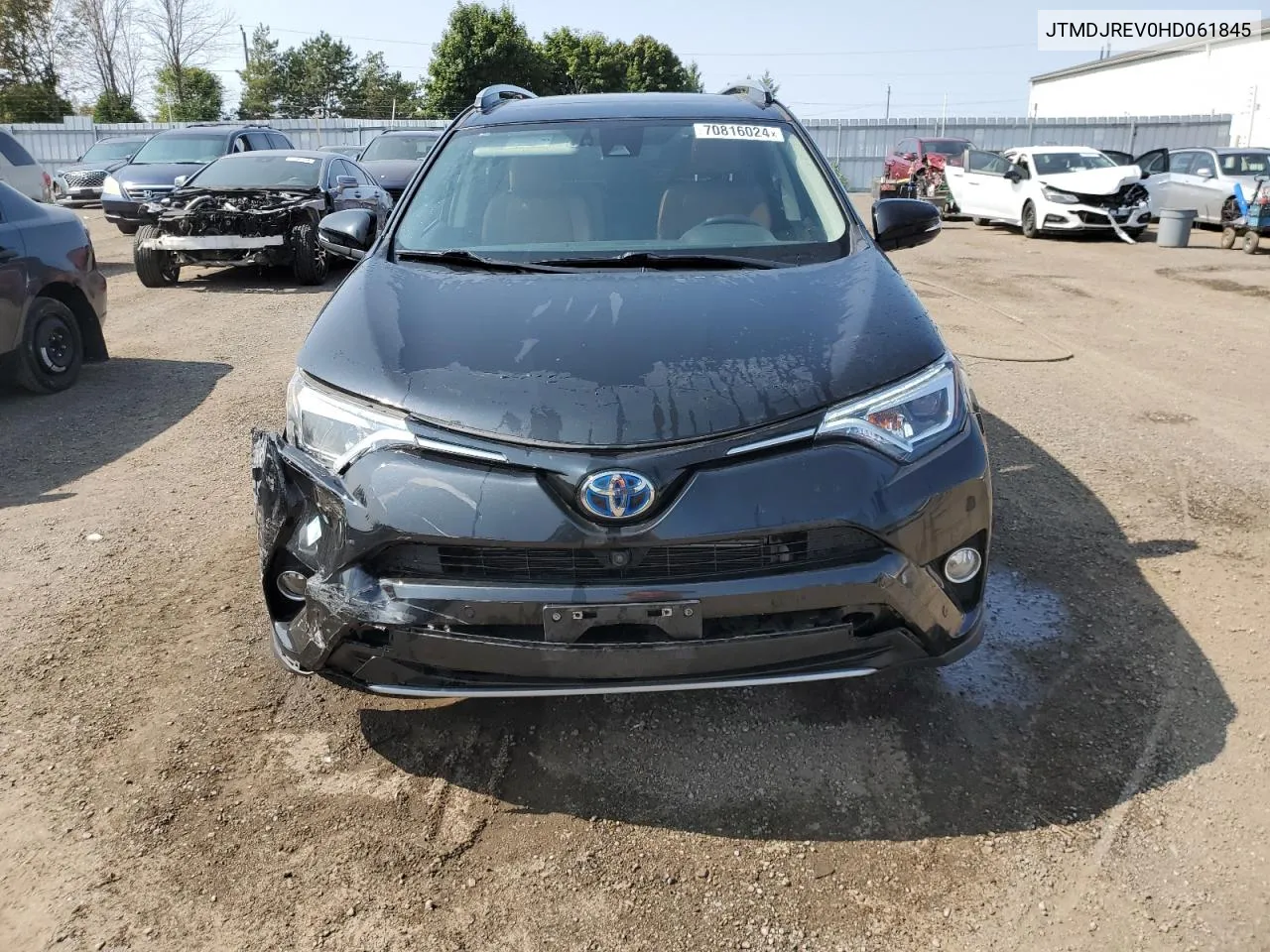 2017 Toyota Rav4 Hv Limited VIN: JTMDJREV0HD061845 Lot: 70816024