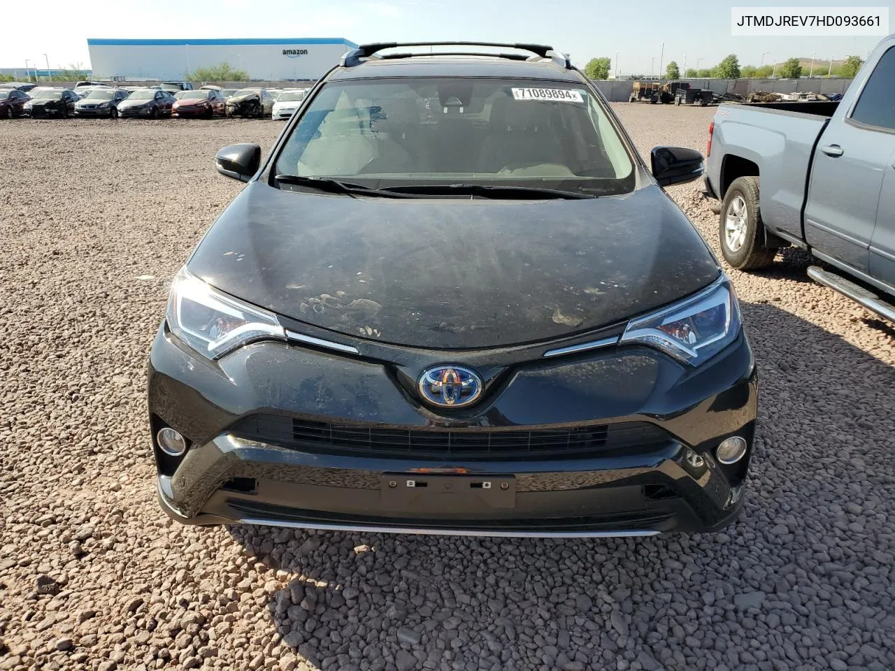 2017 Toyota Rav4 Hv Limited VIN: JTMDJREV7HD093661 Lot: 71089894