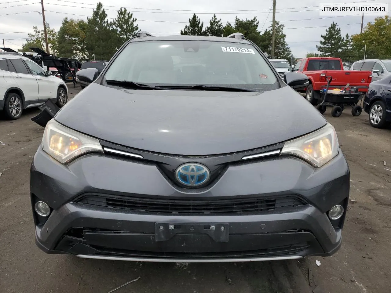 JTMRJREV1HD100643 2017 Toyota Rav4 Hv Le