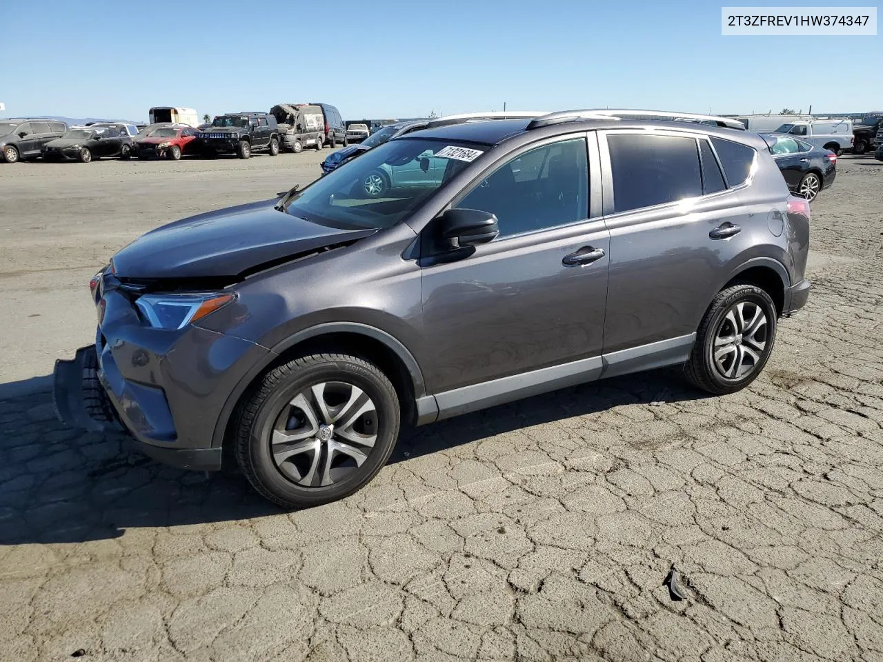 2T3ZFREV1HW374347 2017 Toyota Rav4 Le