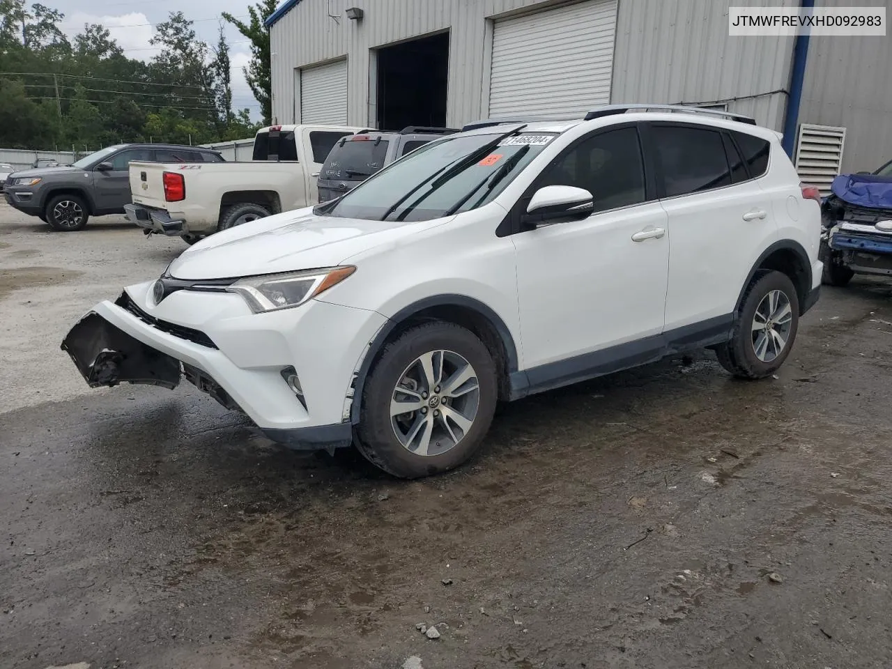 JTMWFREVXHD092983 2017 Toyota Rav4 Xle