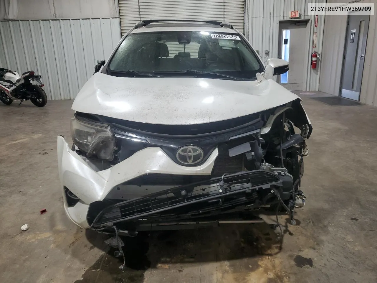 2017 Toyota Rav4 Limited VIN: 2T3YFREV1HW369709 Lot: 72128654