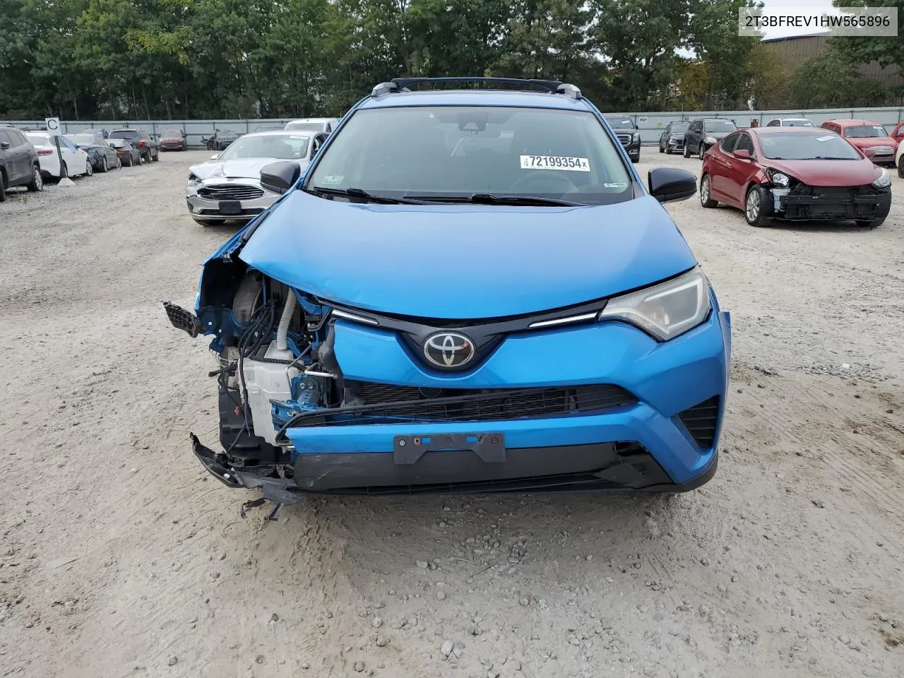 2017 Toyota Rav4 Le VIN: 2T3BFREV1HW565896 Lot: 72199354