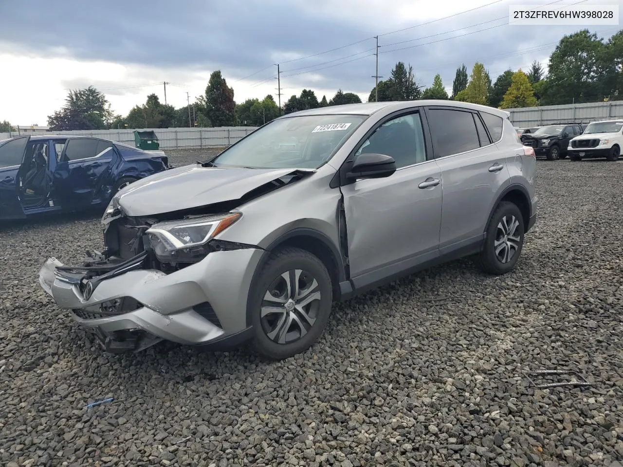 2017 Toyota Rav4 Le VIN: 2T3ZFREV6HW398028 Lot: 72241874