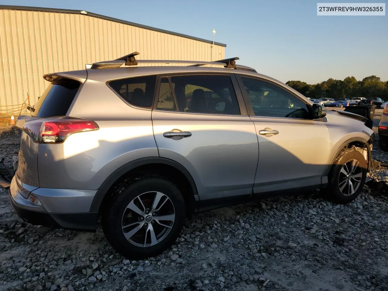 2T3WFREV9HW326355 2017 Toyota Rav4 Xle