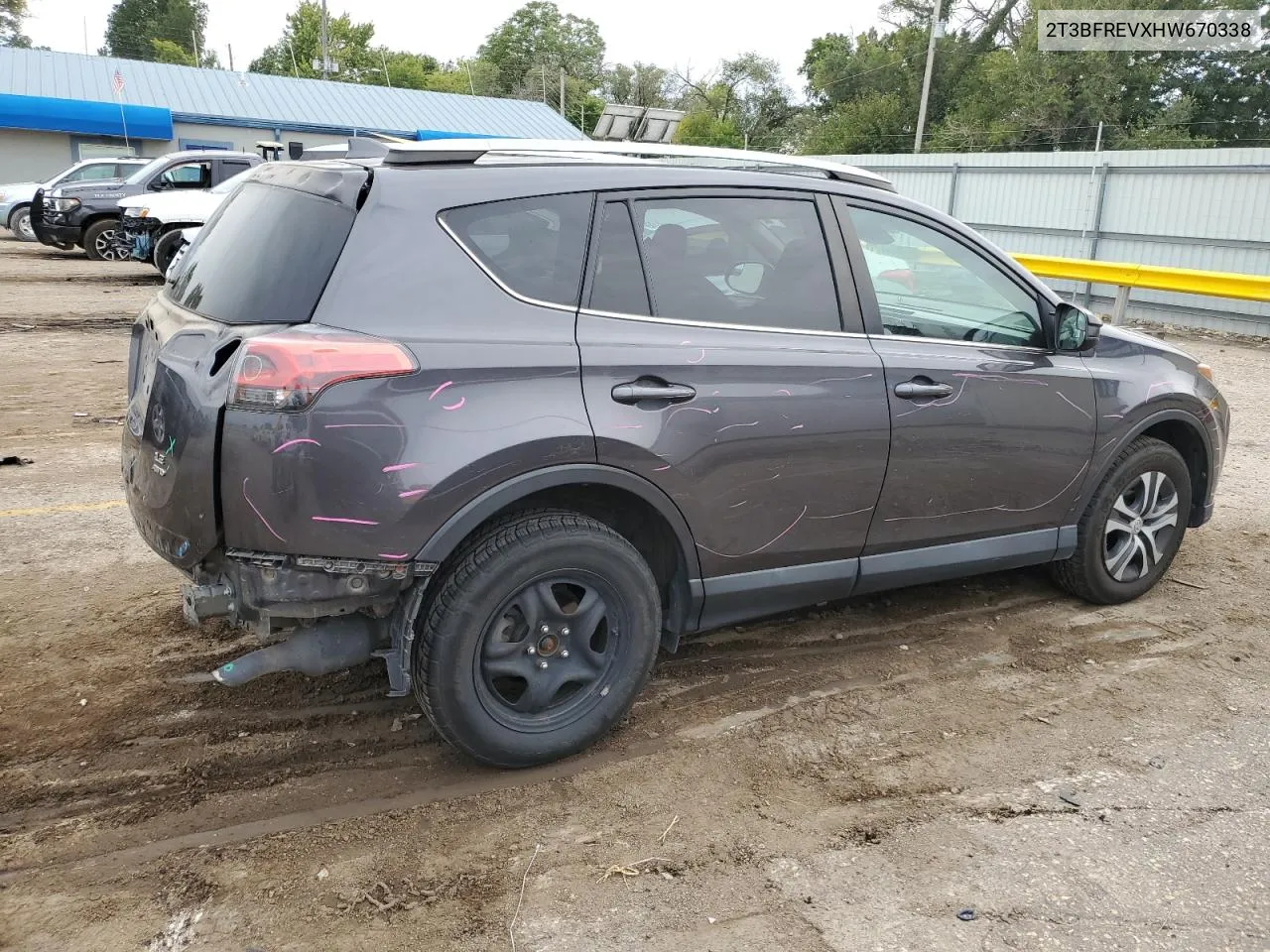 2017 Toyota Rav4 Le VIN: 2T3BFREVXHW670338 Lot: 72816214