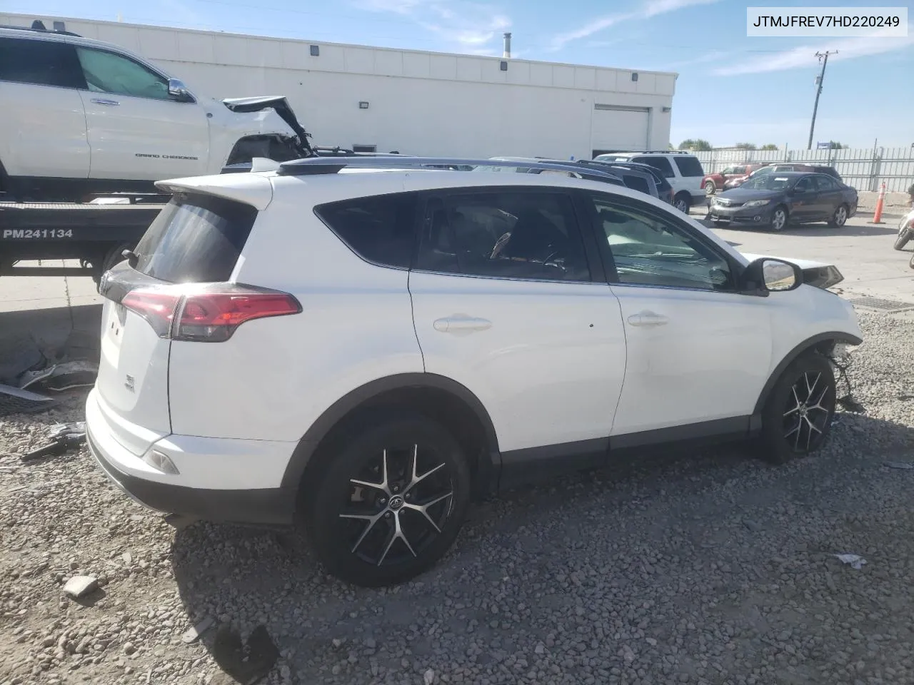 2017 Toyota Rav4 Se VIN: JTMJFREV7HD220249 Lot: 72837364