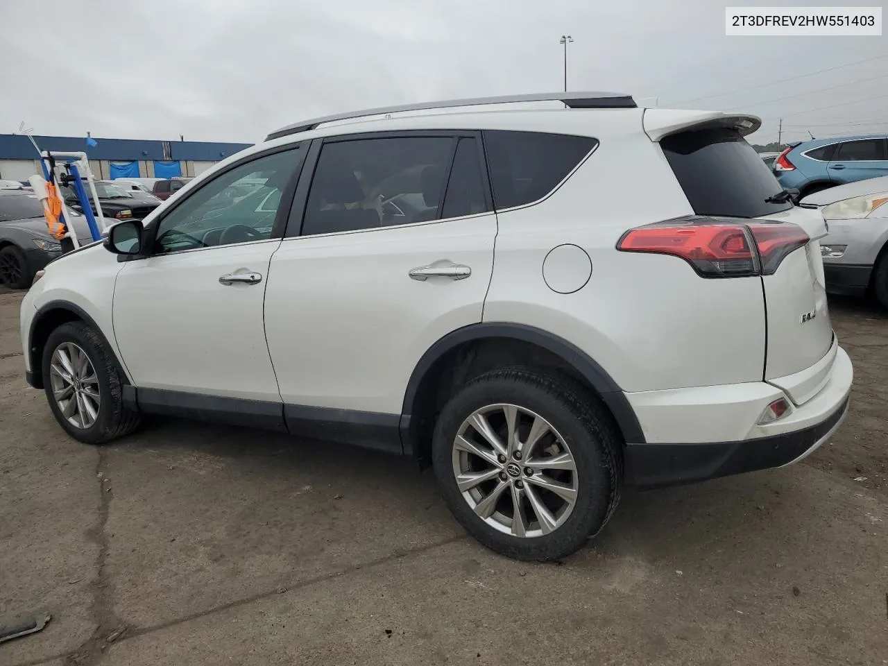 2017 Toyota Rav4 Limited VIN: 2T3DFREV2HW551403 Lot: 72913604