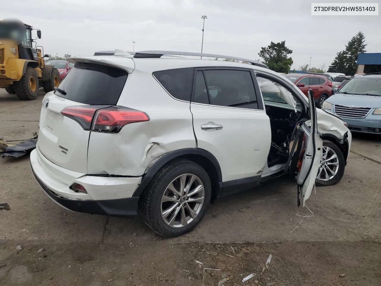 2017 Toyota Rav4 Limited VIN: 2T3DFREV2HW551403 Lot: 72913604