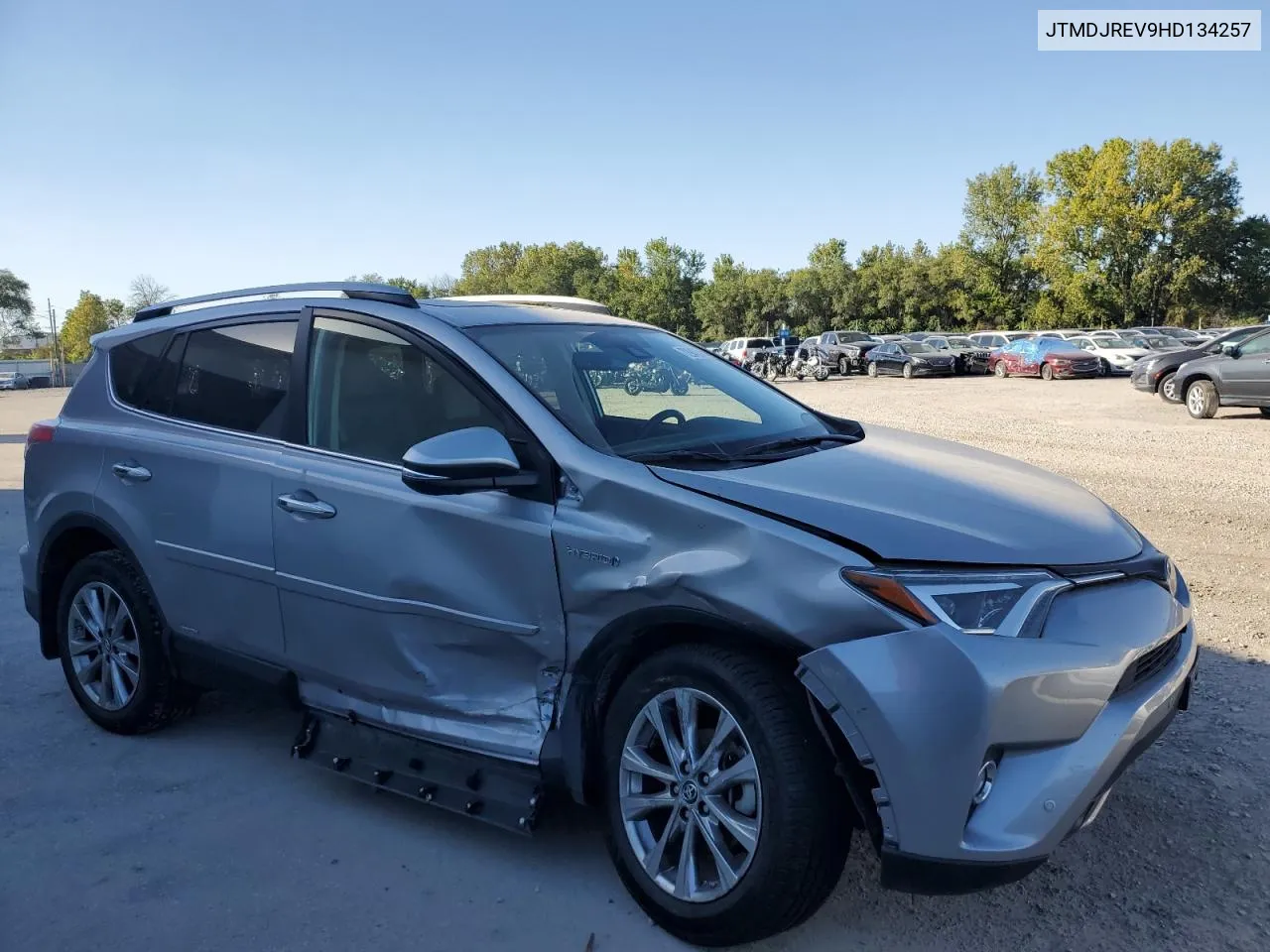 2017 Toyota Rav4 Hv Limited VIN: JTMDJREV9HD134257 Lot: 72948594