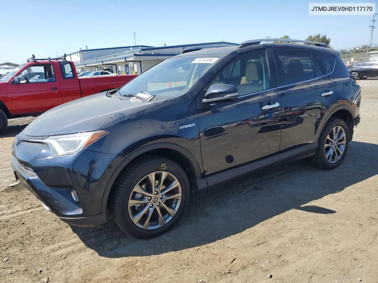 2017 Toyota Rav4 Hv Limited VIN: JTMDJREV0HD117170 Lot: 73034994