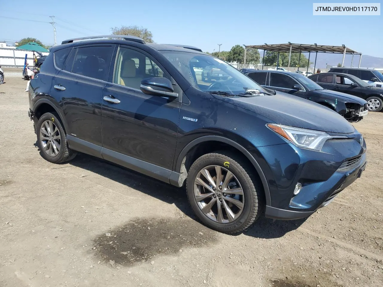 2017 Toyota Rav4 Hv Limited VIN: JTMDJREV0HD117170 Lot: 73034994