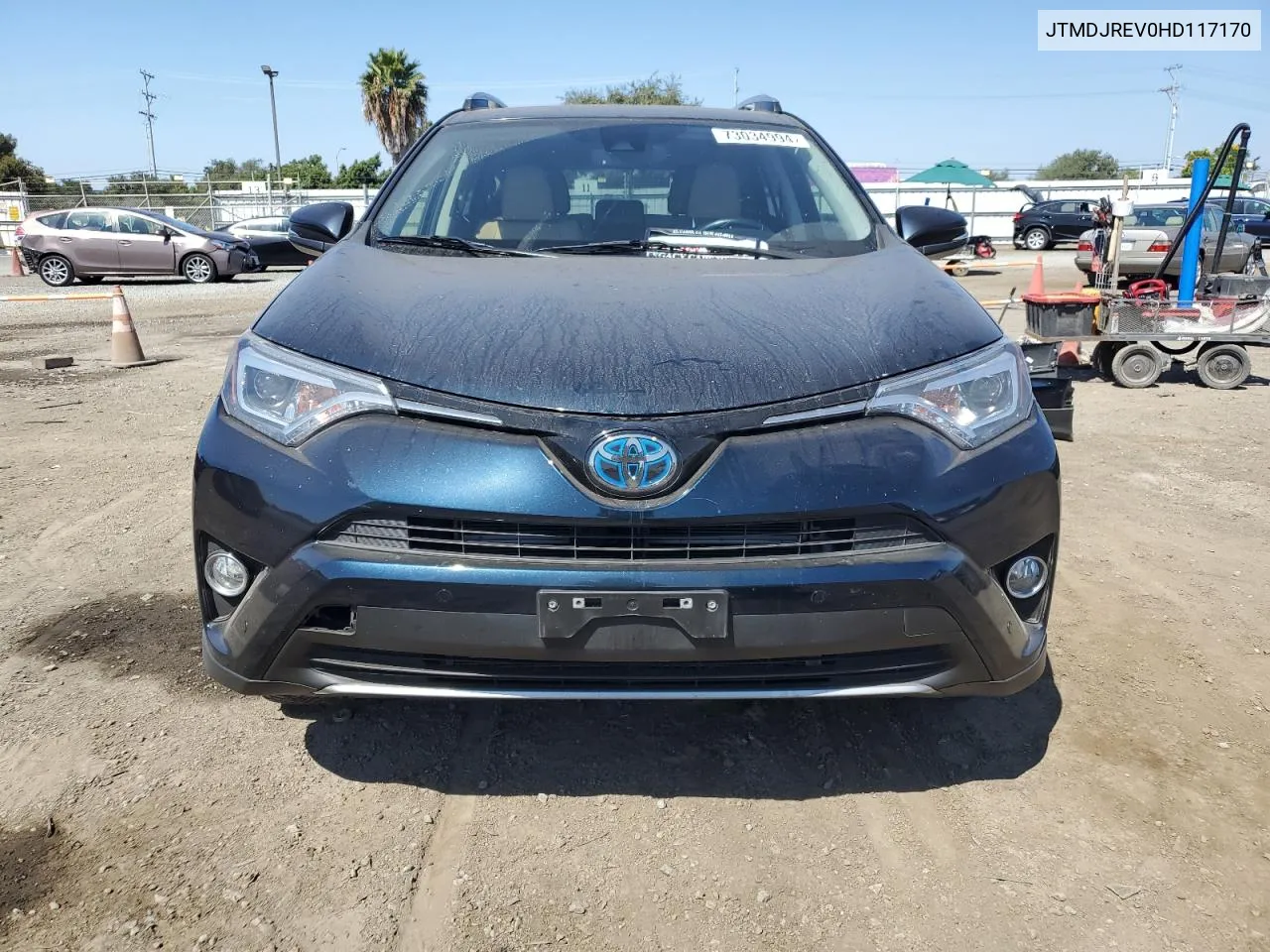 2017 Toyota Rav4 Hv Limited VIN: JTMDJREV0HD117170 Lot: 73034994