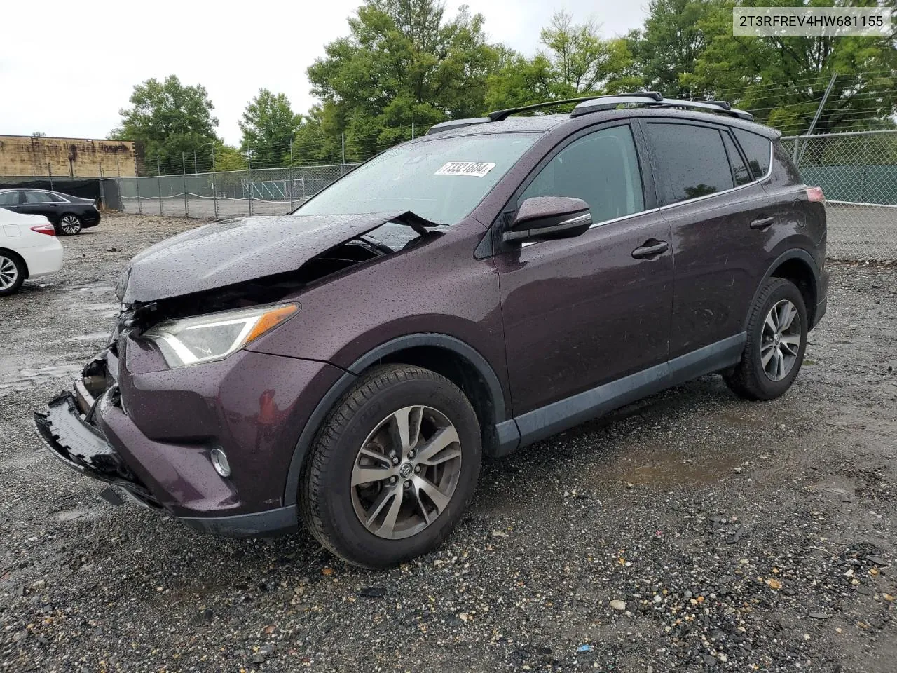 2017 Toyota Rav4 Xle VIN: 2T3RFREV4HW681155 Lot: 73321604