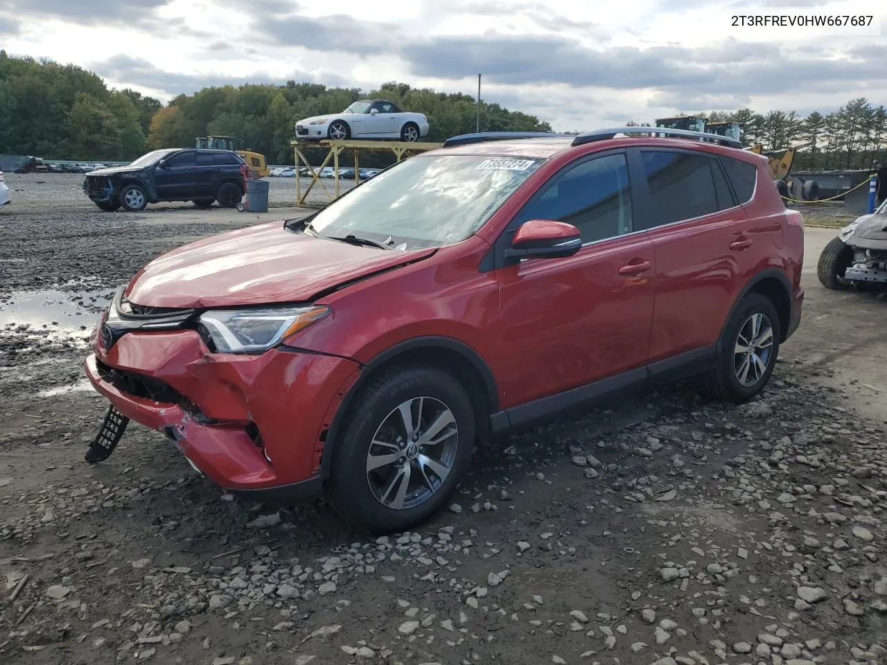 2017 Toyota Rav4 Xle VIN: 2T3RFREV0HW667687 Lot: 73557274