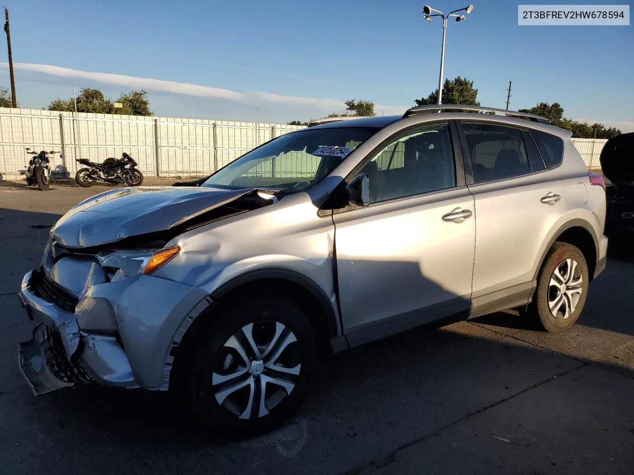 2017 Toyota Rav4 Le VIN: 2T3BFREV2HW678594 Lot: 74258254