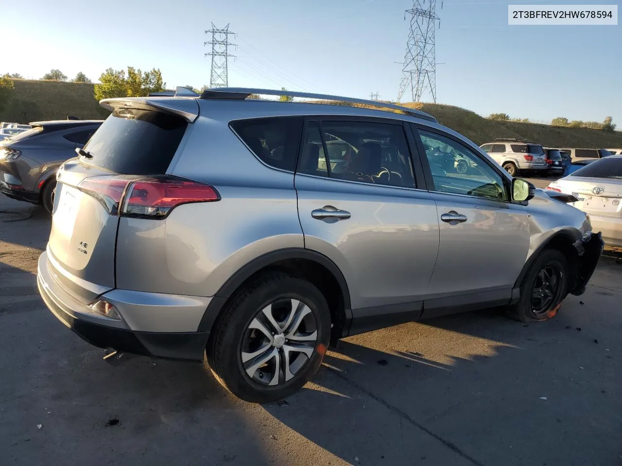 2017 Toyota Rav4 Le VIN: 2T3BFREV2HW678594 Lot: 74258254