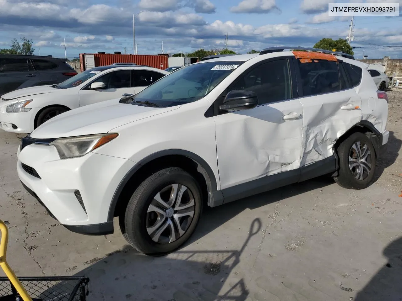 JTMZFREVXHD093791 2017 Toyota Rav4 Le