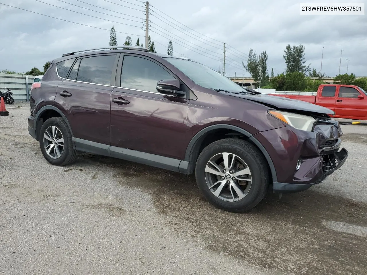 2017 Toyota Rav4 Xle VIN: 2T3WFREV6HW357501 Lot: 75264414