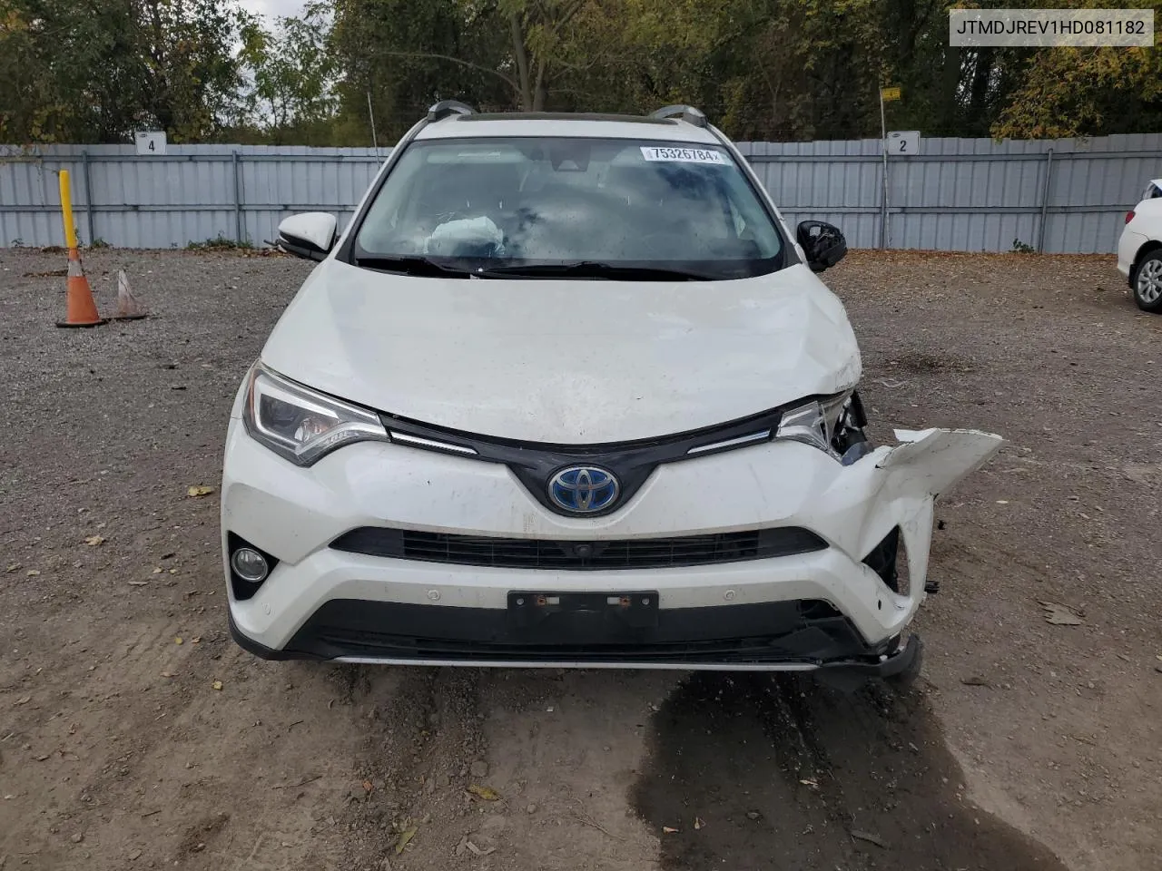 2017 Toyota Rav4 Hv Limited VIN: JTMDJREV1HD081182 Lot: 75326784