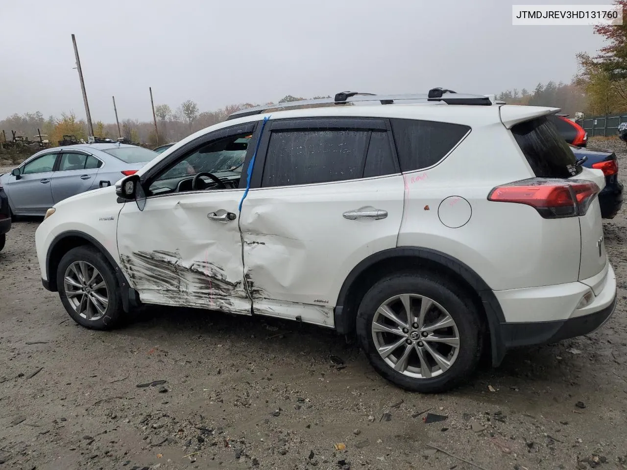 2017 Toyota Rav4 Hv Limited VIN: JTMDJREV3HD131760 Lot: 75935104