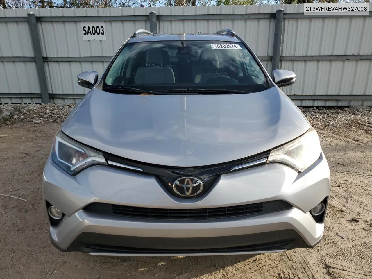 2017 Toyota Rav4 Xle VIN: 2T3WFREV4HW327008 Lot: 76202874