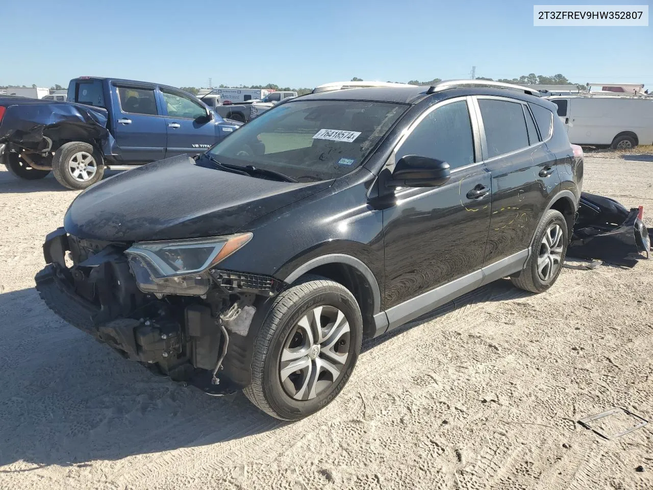 2017 Toyota Rav4 Le VIN: 2T3ZFREV9HW352807 Lot: 76418574