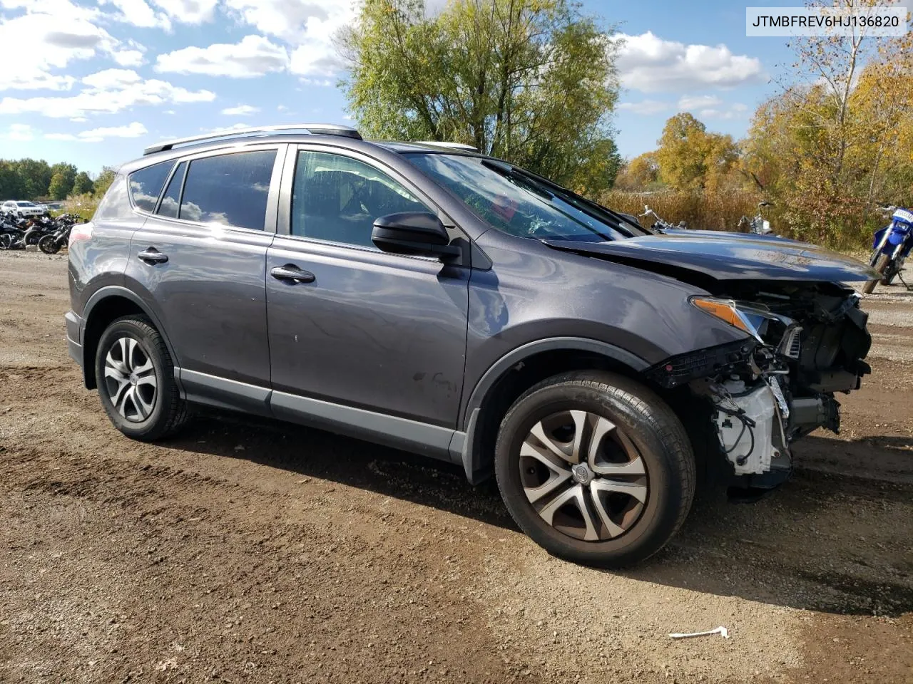 2017 Toyota Rav4 Le VIN: JTMBFREV6HJ136820 Lot: 76732254