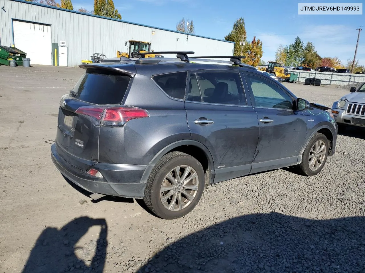 2017 Toyota Rav4 Hv Limited VIN: JTMDJREV6HD149993 Lot: 76831714