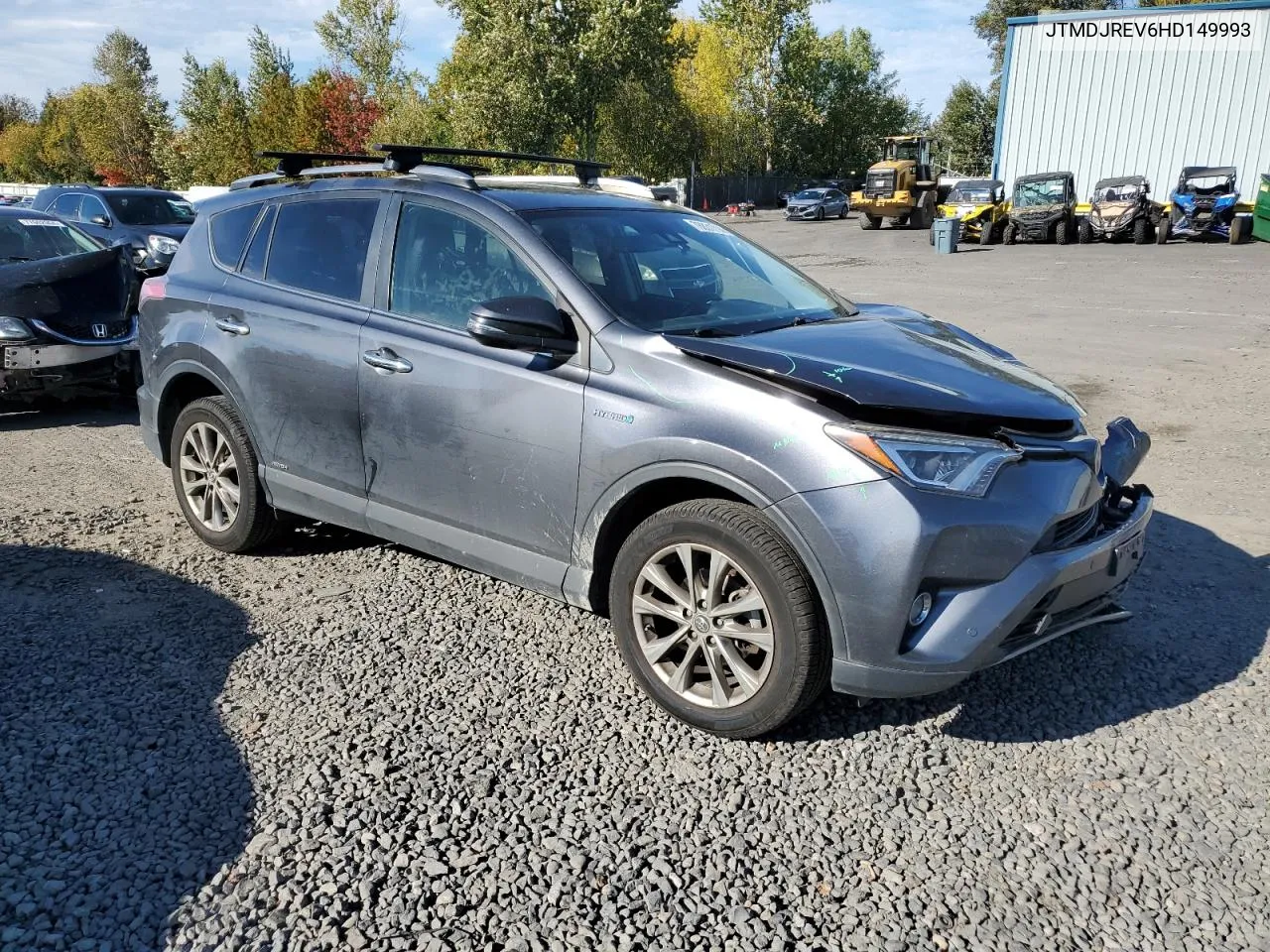 2017 Toyota Rav4 Hv Limited VIN: JTMDJREV6HD149993 Lot: 76831714