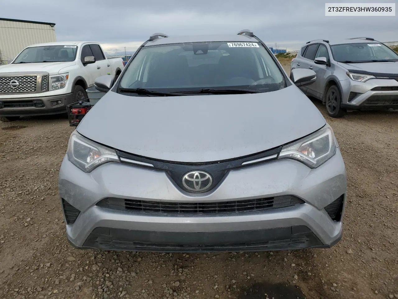 2017 Toyota Rav4 Le VIN: 2T3ZFREV3HW360935 Lot: 76967424